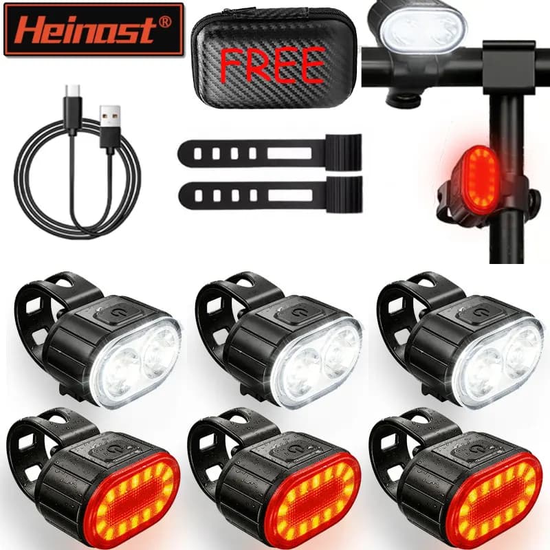 Front Bicycle Bicycle Rear Light / Set Bike Defence Flashlight Stick MTB Rear Light Waterproof LED Lantern Bicycle Accessories