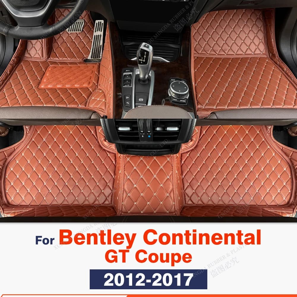 Car mats for Bentley Continental GT Coupe 2012 2013 2014 2015 2016 2017 Auto Foot Reliefs Carpet Cover Interior accessories