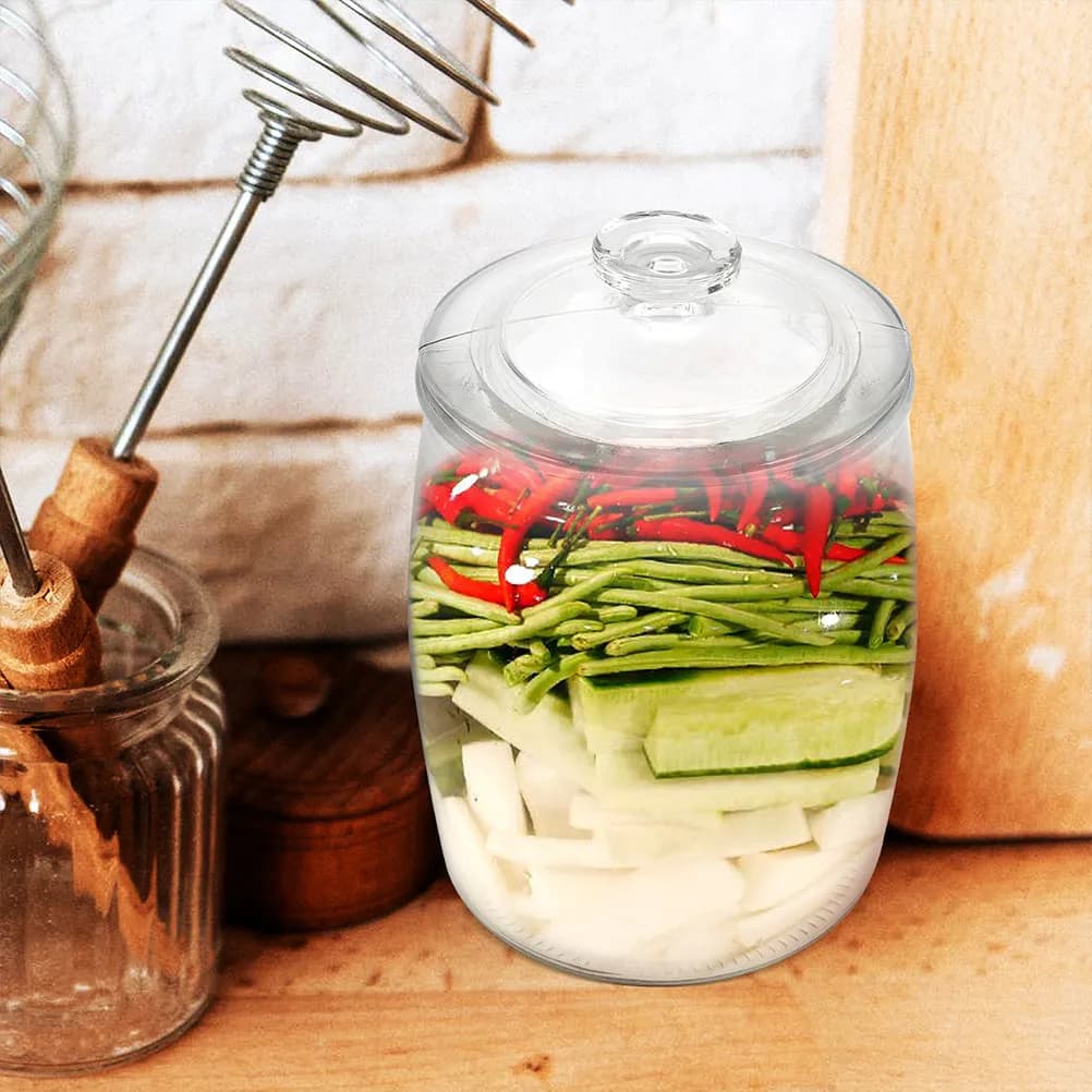 Airtight Glass Cookie Jar Food Storage Container for Cookies Biscuits Tea Biscuits Snacks Dessert Home Kitchen Pantry Use
