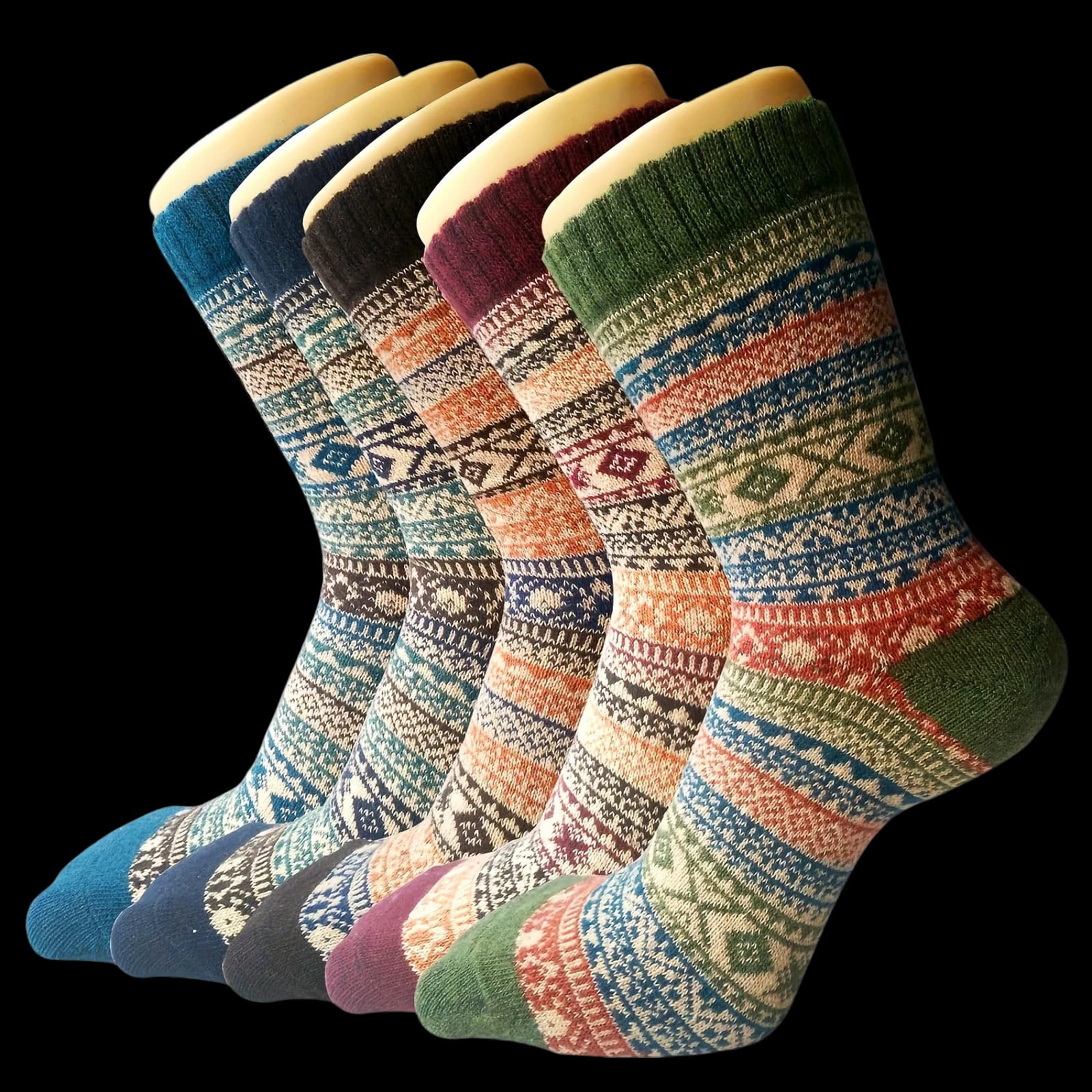 1/2/5 Winter Socks Paia in Wool for Women, Hot and Soft, Average Length, Ultra Masses, Antifreeze, Cashmere