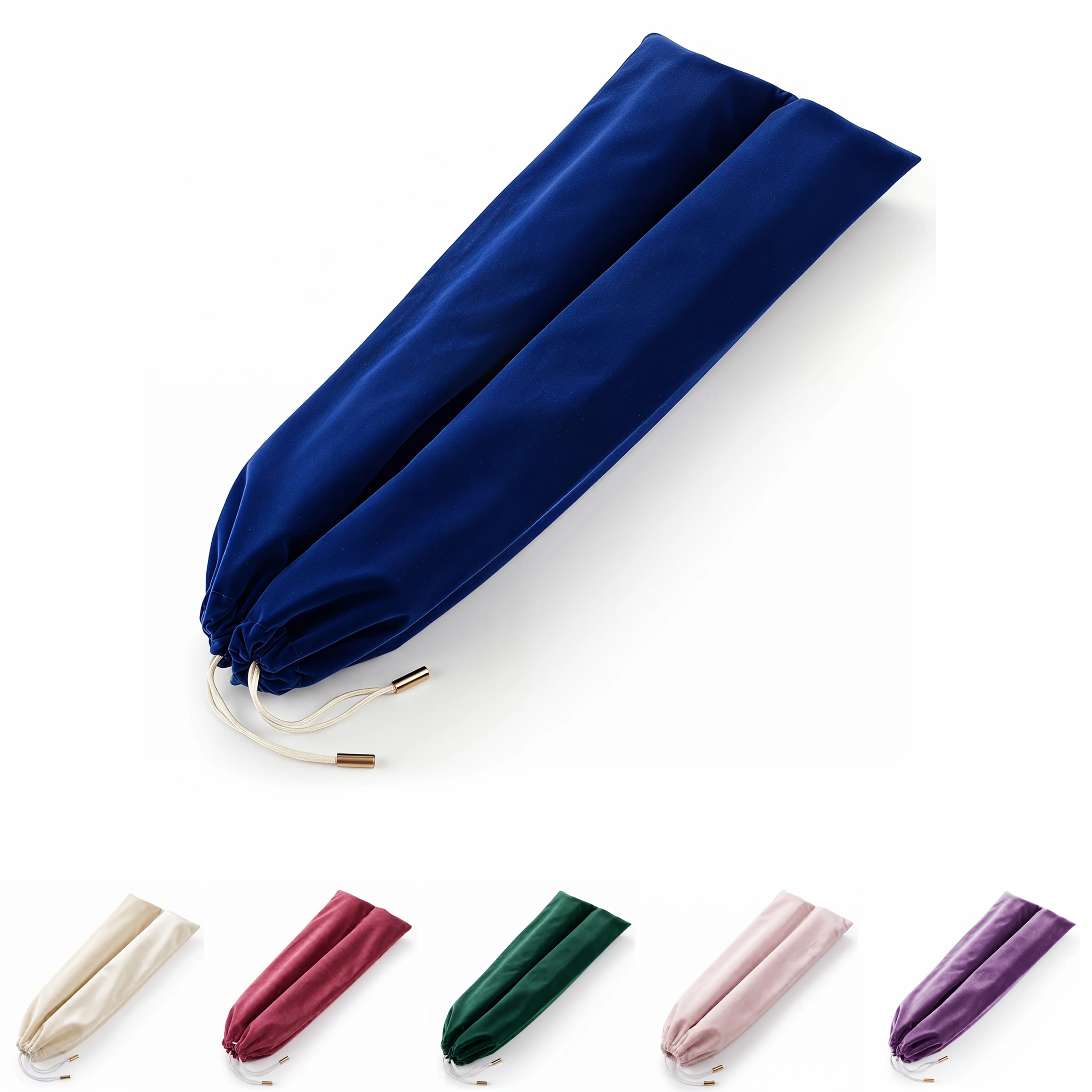 Velvet Drawstring For Mahjong Accessory Storage Bag, Dual Pocket Pouch For Mahjong Racks & Tile Pushers, Soft Sleeve Carry Bag