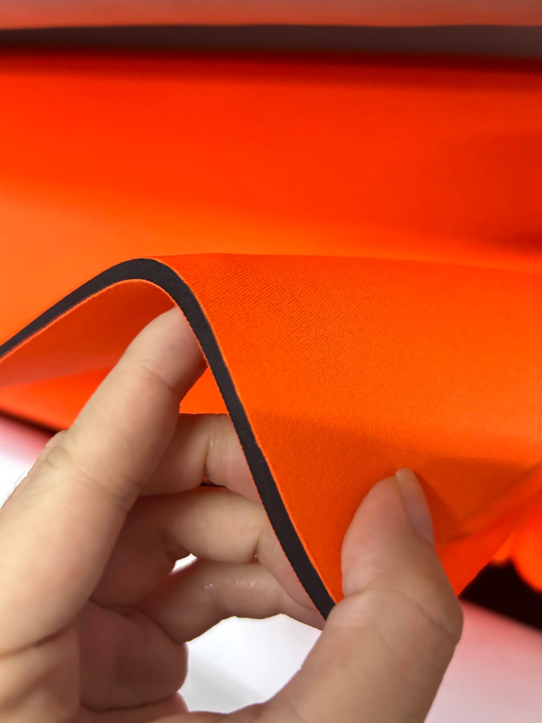 Arancione 5mm di Spessore SBR Tessuto Neoprene Double Sided Panno Incollato Per Ginocchiere Sportive Tenere Al Caldo Protezione Antiurto 50X130 CM