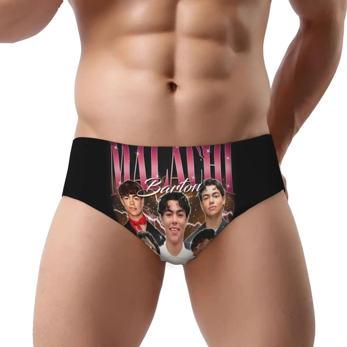 Attori cinematografici Malachi da uomo personalizzati Barton Mutandine da uomo Slip elasticizzati