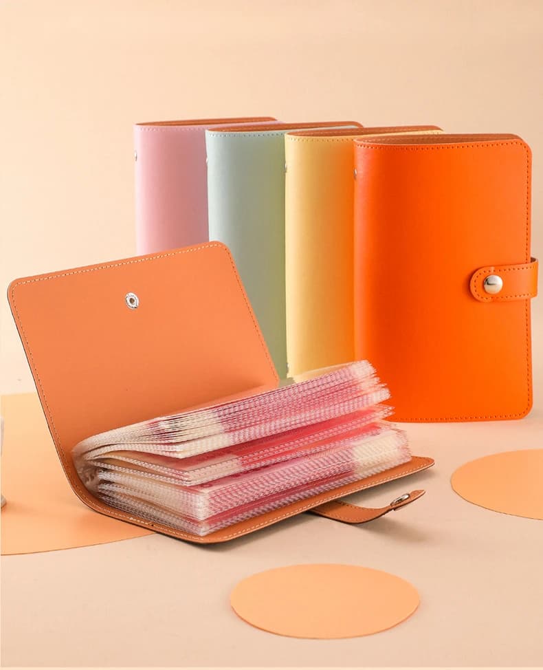 PU Leather Budget Binder Notebook Cash Envelopes System Set with Binder Pockets Money Budget Saving Bill Organizer Money Clip