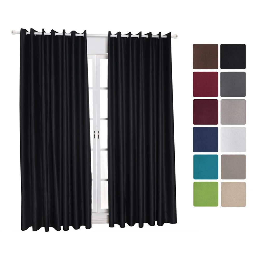 2 Pezzi Tende Oscuranti Marroni 213x132cm, Tende Decorative Moderne per Soggiorno e Camera da Letto, Protezione dalla Luce Solare