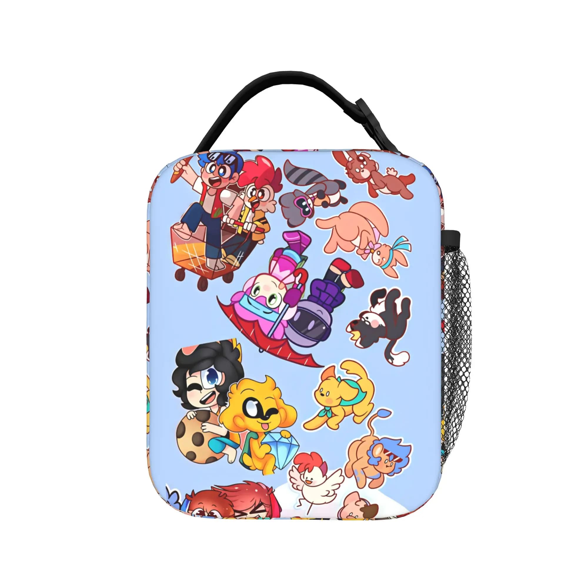 Borsa per il pranzo Mikecracked Spanish Youtuber per bambini, borsa per il pranzo con stampa Office Print, borsa termica estetica in tessuto Oxford