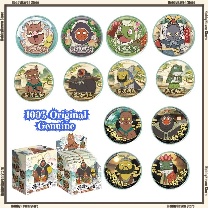 Disponibile Gioco di carte Langlangshan Monster Badge Tiebaji Giocattoli periferici anime originali Regalo di raccolta Muzi