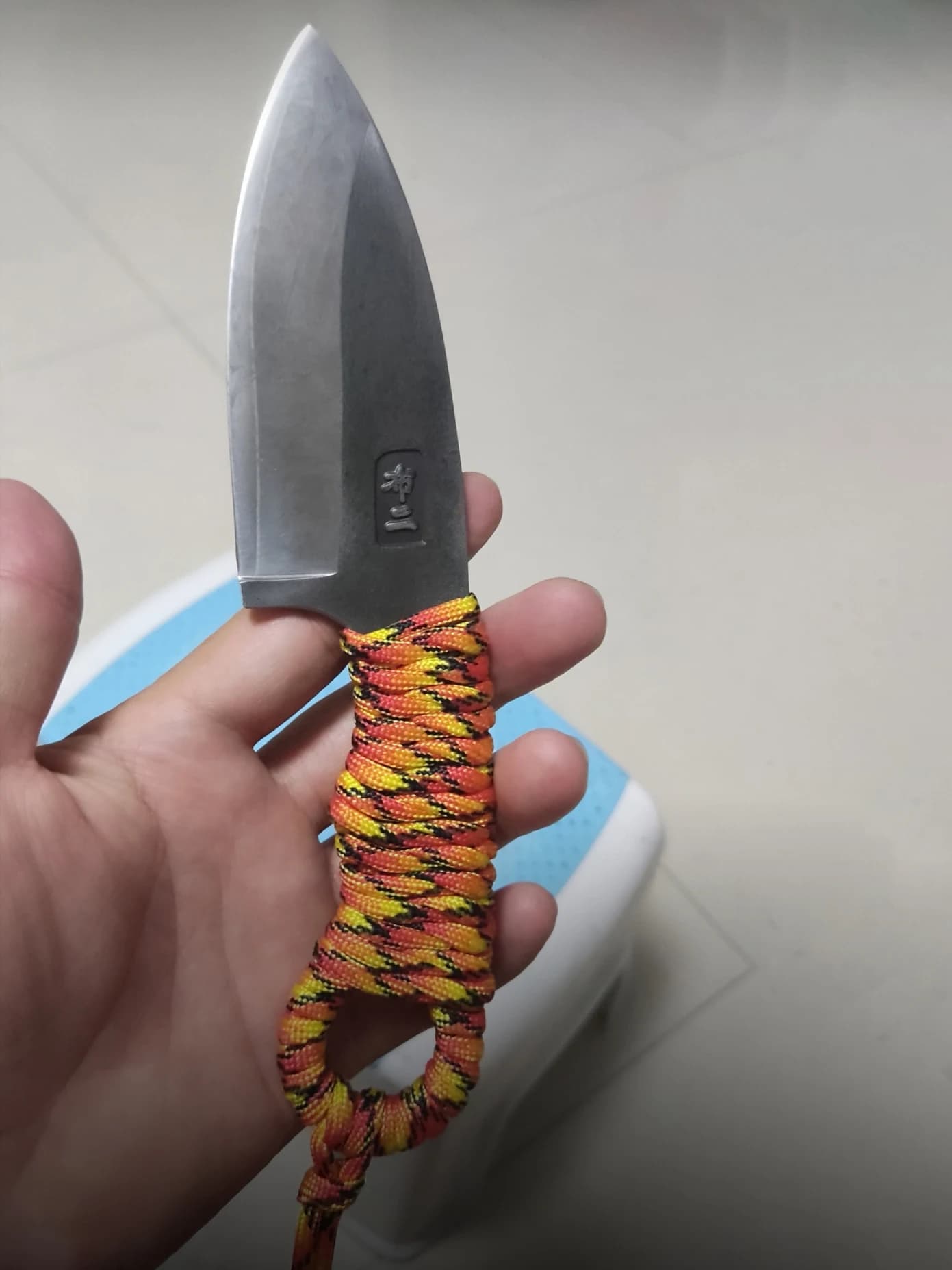 4 Inch Multipurpose Knife with Cover 3 Layers BG42 Special Air Steel Blade Sharpener Peeling Handmade Kitchen Knives