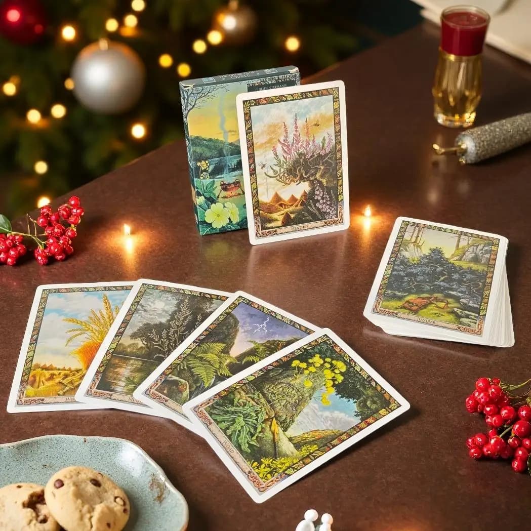 The Druid Plant Oracle 36 carte con guida PDF Libro Divinazione Gioco da tavolo per esplorare la flora magica della tradizione Druida
