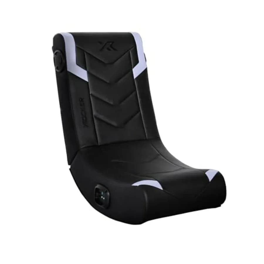 Video Gaming Floor Rocker Chair, Built-in Audio, Foldable, for Gamers, Bedroom, or Game Room for Boys, Girls, Teens 5-17, Gifts