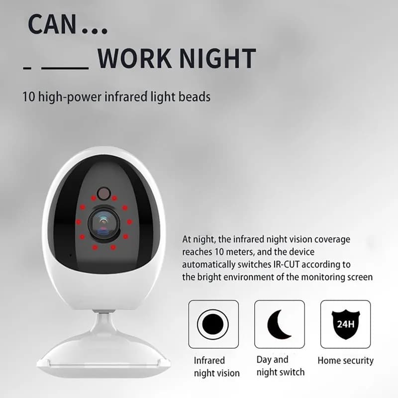 3MP 2MP Security Protection WIFI Indoor Baby Pet Night Vision Monitoring CCTV Camera Human Detection Two-Way Audio ICSEE