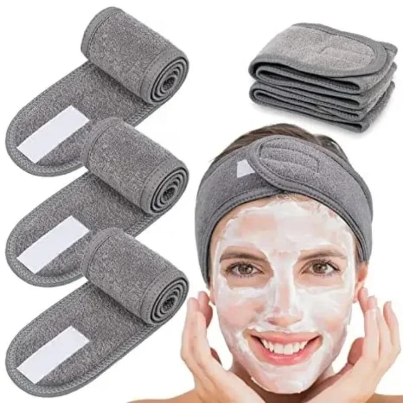 Nuove donne cinturino in velcro regolabile lavaggio viso fascia morbida spugna strumenti per capelli rotti accessori SPA fasce per il viso copricapo