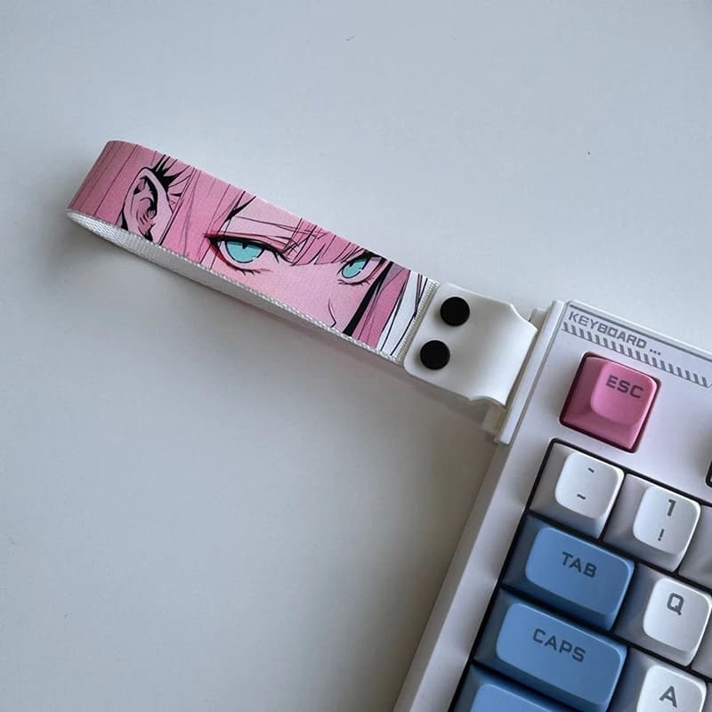 Nastro per tastiera Tracolla per tastiera meccanica Accessori per decorazioni per tastiera con nastro per tastiera anime personalizzato universale