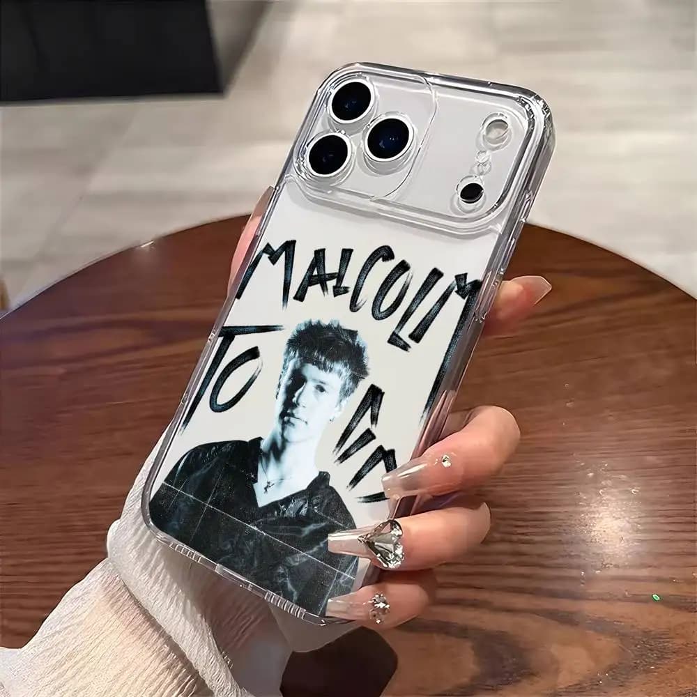 SINGER M-Malcom todd Phone Case For iPhone 17 16 15 14 13 12 11 Mini Pro Max Plus Transparent Cover