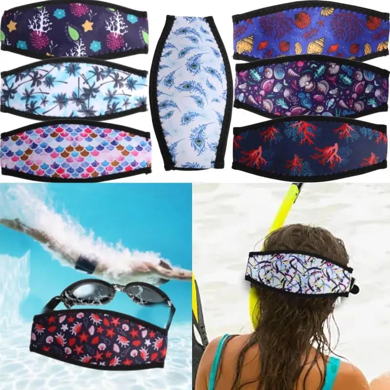 Covers diving belt Snorkel mask straps Head band Elastic band Slap straps Long hair band accessories for underwater equipment