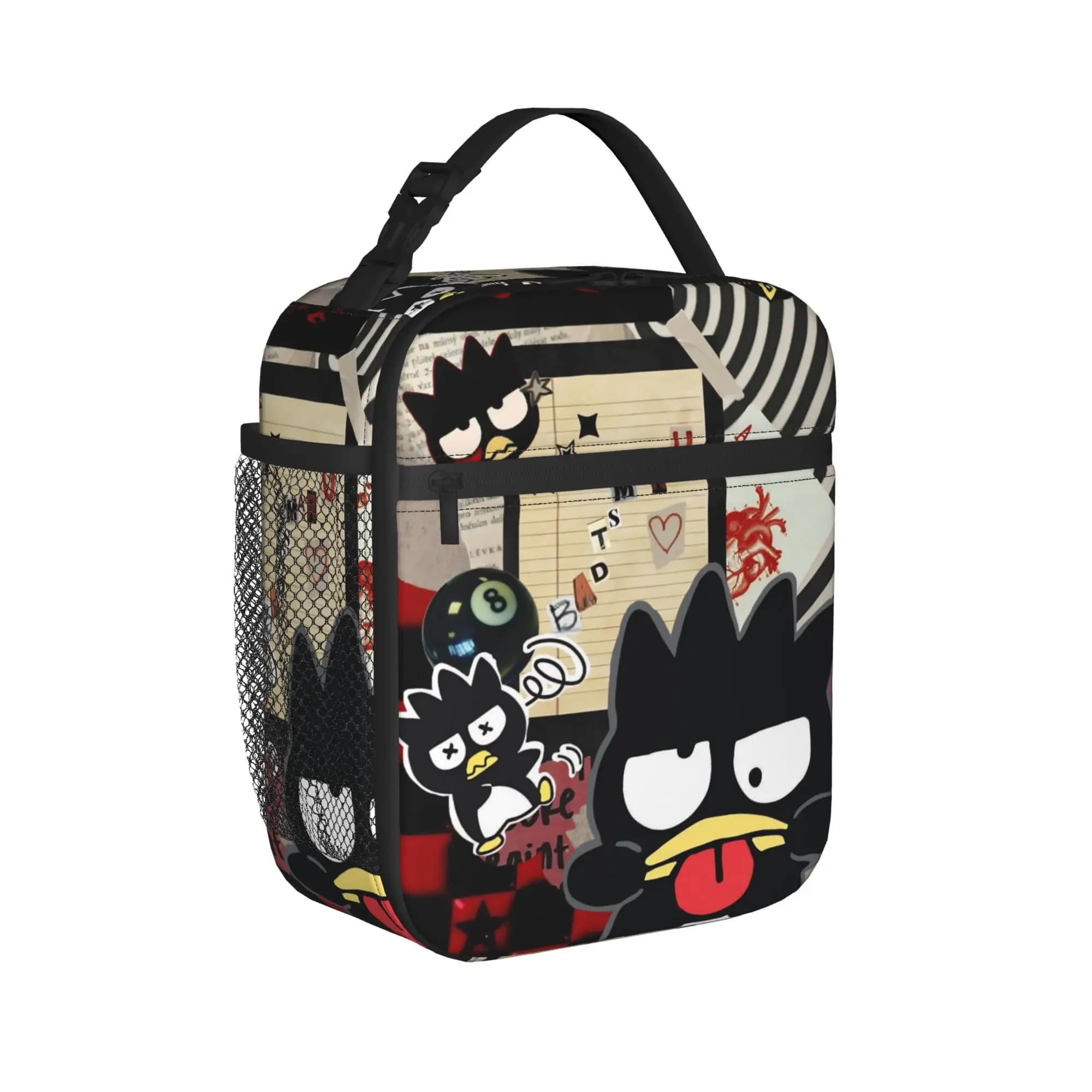 Borse termiche per il pranzo con isolamento termico Badtz Maru, borsa termica riutilizzabile, contenitore per il pranzo, borsa portatile per il pranzo, custodia Bento, lavoro, picnic