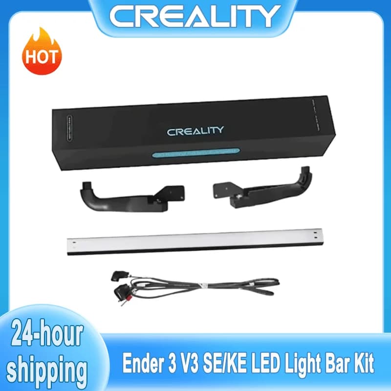 Creality Official Ender 3 V3 SE/KE LED Light Bar Kit 3D Printer LED Light 24V 5W No Strobe Soft Light for Ender-3 V3 SE / V3 KE