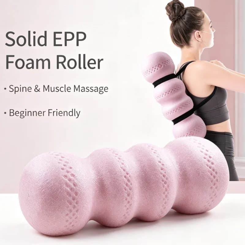 Solid Peanut Foam Roller Muscle Relaxation Yoga Column Spine Massage For Beginners