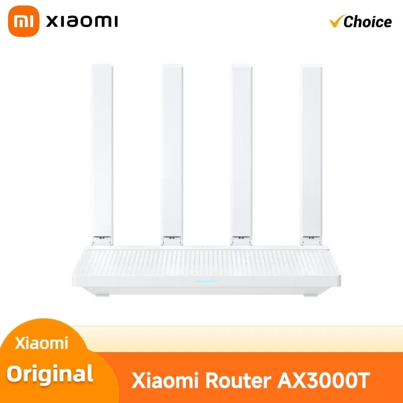 Router Xiaomi AX3000T 2024 con IPTV, Rete Mesh, Porte Ethernet Gigabit, Acceleratore di Gioco, Ripetitore, Modem e Amplificatore di Segnale