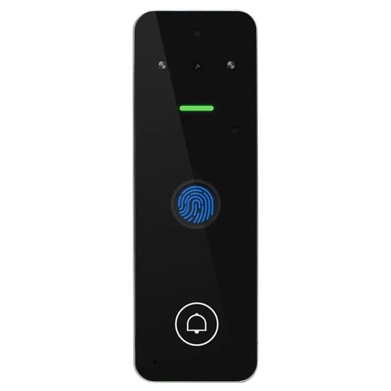 Videocitofono N82R con Controllo Accessi, Tastiera, Campanello Visivo, Sistema Intercom Tuya Smart Wifi RFID con Impronta Digitale per Esterni