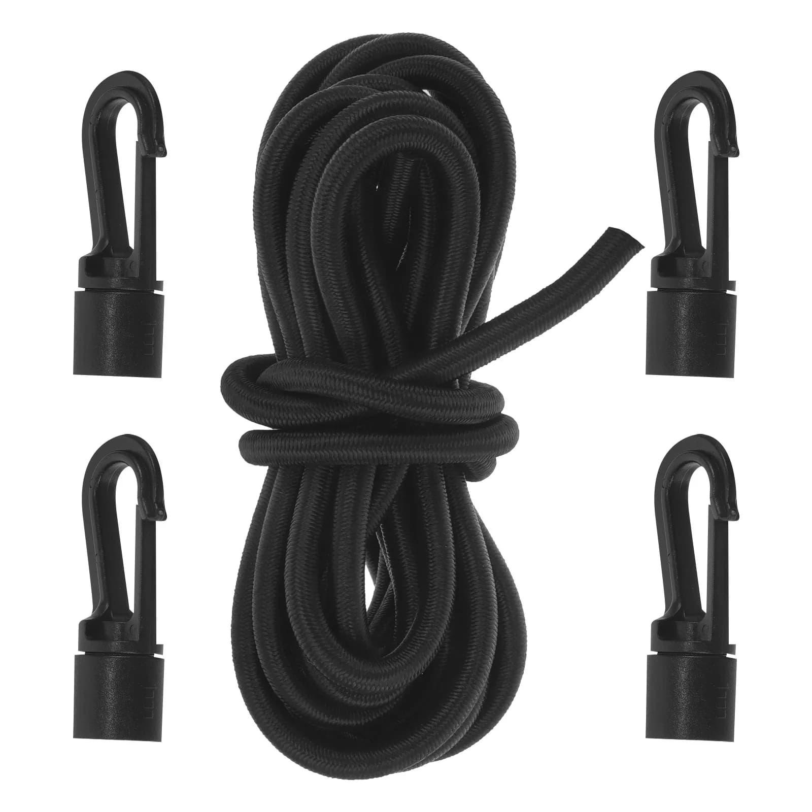 Set di 1 Guinzaglio per Pagaia Resistente con Gancio, Corda in Gomma Elastica per Kayak, Surf, Nautica, Campeggio, Anti-Smarrimento