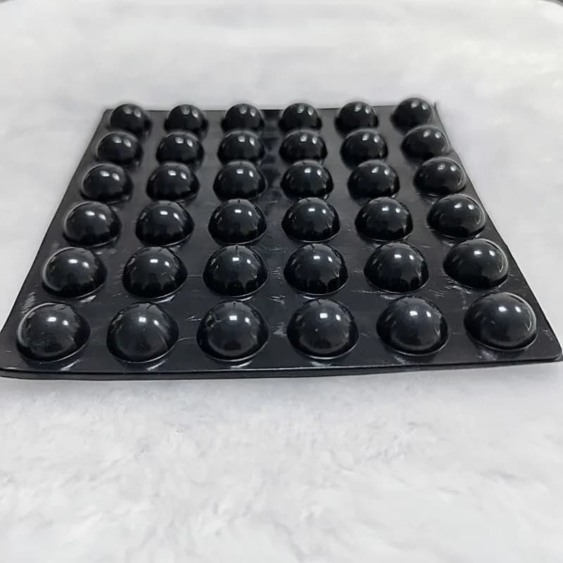 Cuscinetti Antiscivolo in Silicone Autoadesivi Neri/Bianchi da 16mm, 18mm, 20mm, Piedini in Gomma a Semisfera, Ammortizzatori per Mobili