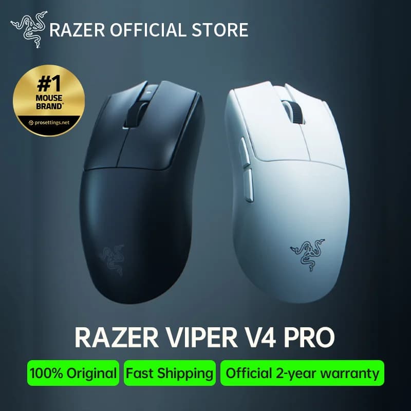 Mouse da Gaming Wireless Razer Viper V4 Pro per PC, Ideale per Giochi Battle Royale