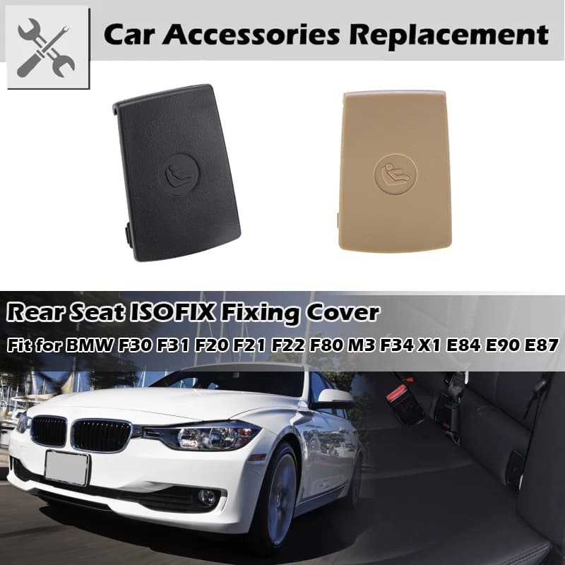 Sedile posteriore ISOFIX Fibbia Flip Cover Seggiolino per bambini Cintura di sicurezza Tappi adatti per BMW F30 F31 F20 F21 F22 F80 M3 F34 X1 E84 E90 Accessori