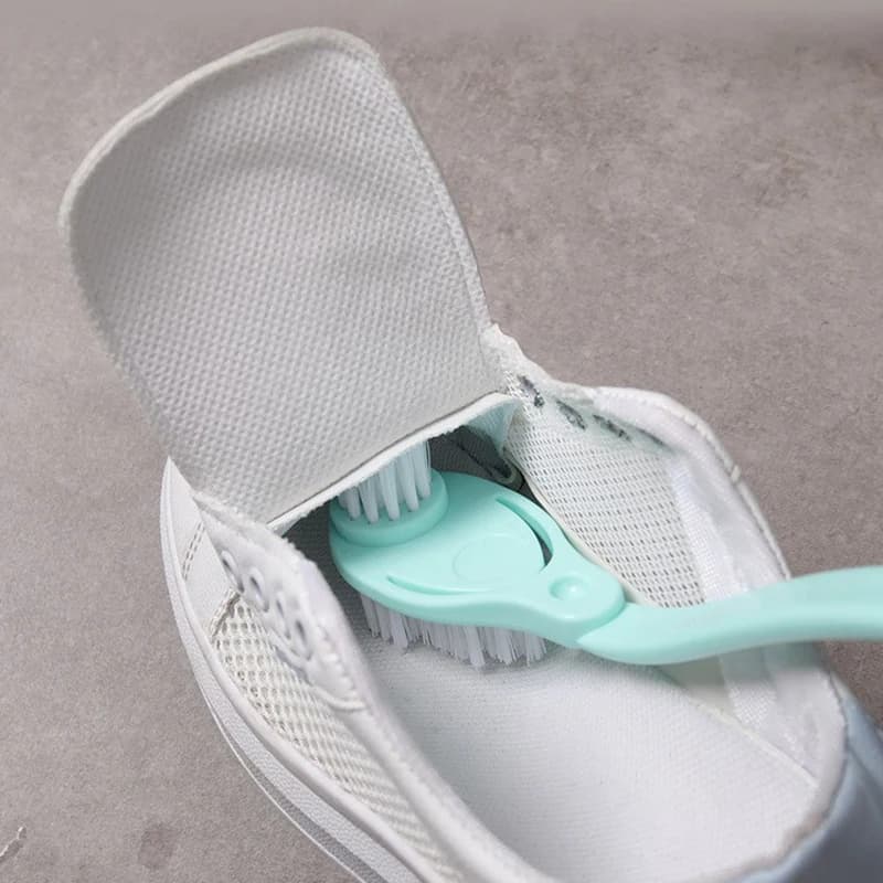 3 spazzole per la pulizia della casa, spazzola morbida in plastica, spazzola per scarpe, spazzola per bucato, colore casuale