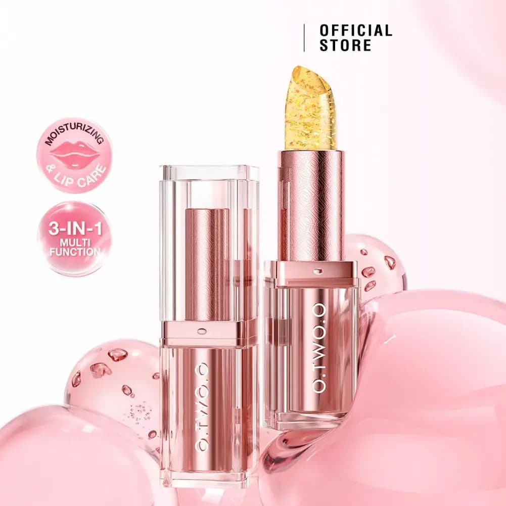 Intelligent Temperature Sensing Color Change Glitter Lipstick Lip Balm Moisturizing Crystal Jelly Pearlescent Lip Plumper Lip Ca