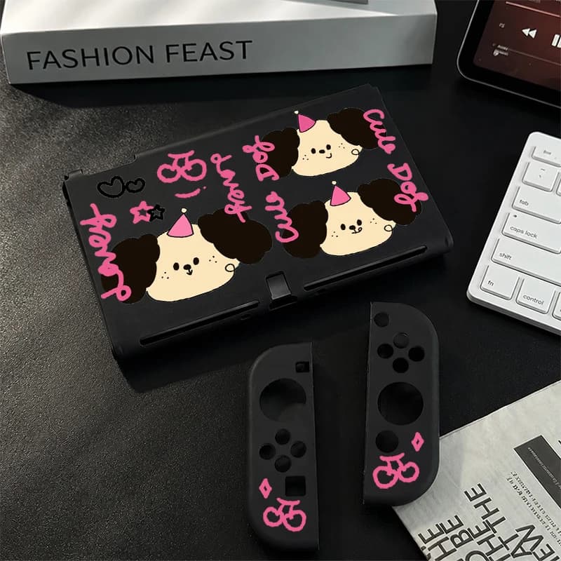 Split-type protective case for Nintendo Switch OLED Dockable Cover Sweat Slip-Resistant Controller Case Detachable Joy-Con