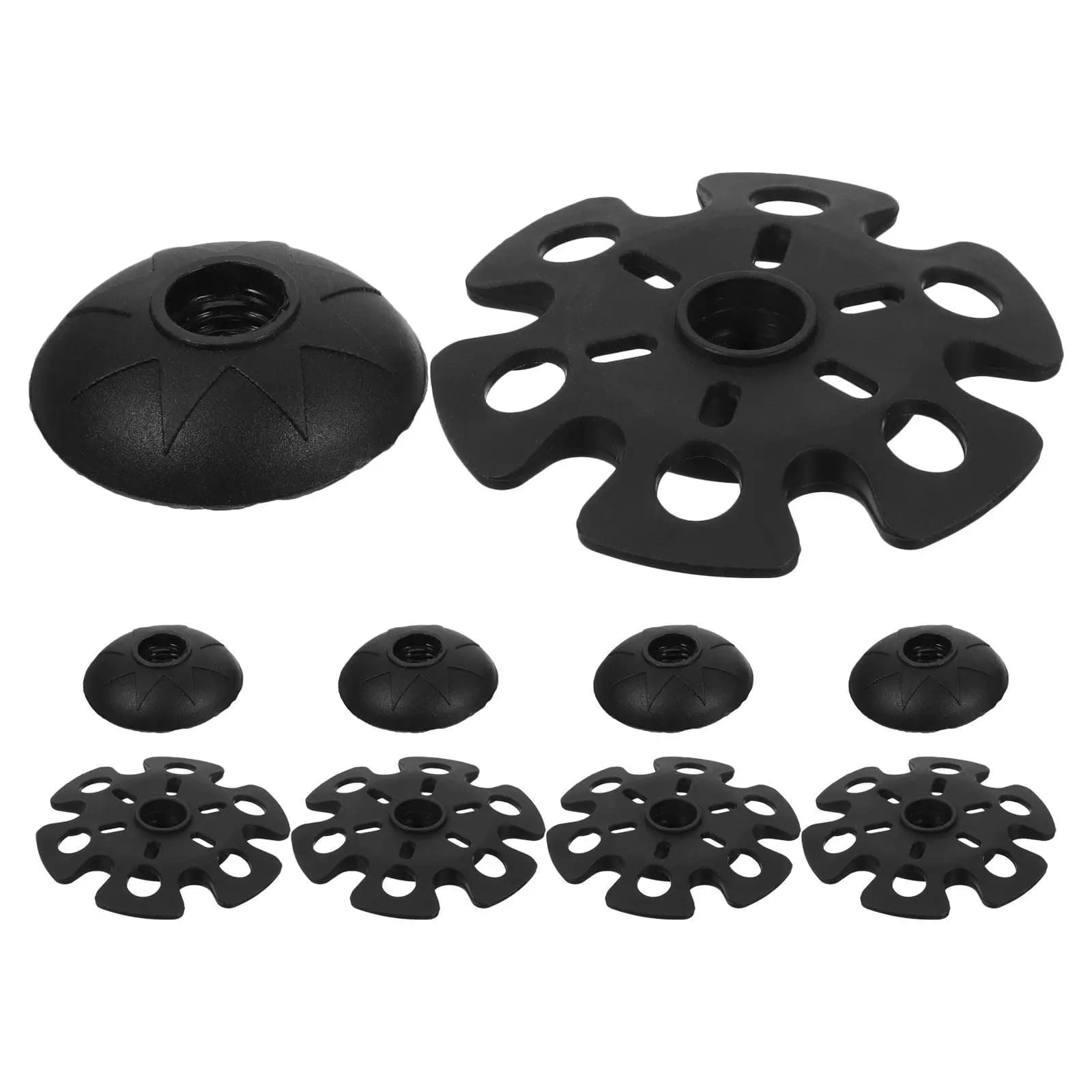 1Set Trekking Pole Tips Replacement Rubber End Caps with Snow Mud Baskets for Hiking Walking Sticks Outdoor Climbing Accessories