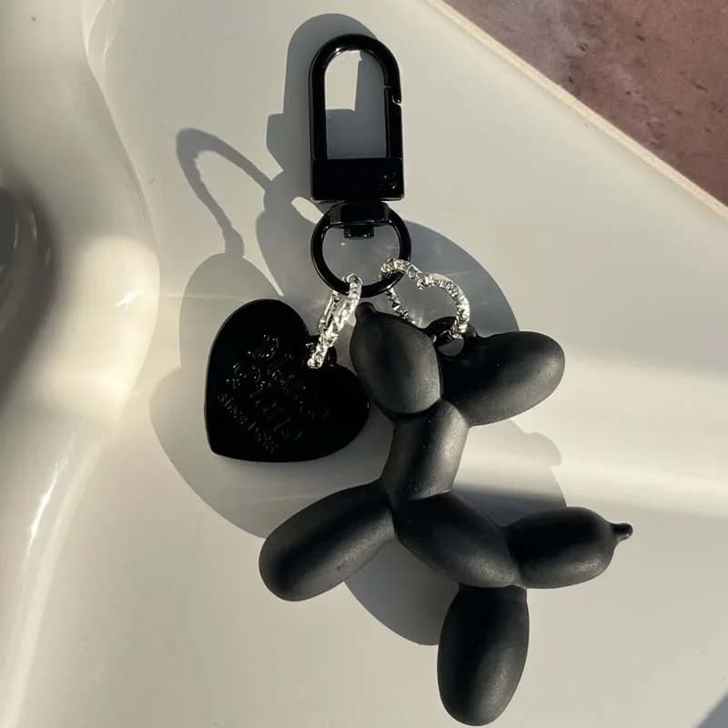 Fashion Keyring Punk Y2K Keyring with Balloon Dog for Women Bag with Pendant Jewelry Gingillo Keyring for Girl Car Accessories for Keyring