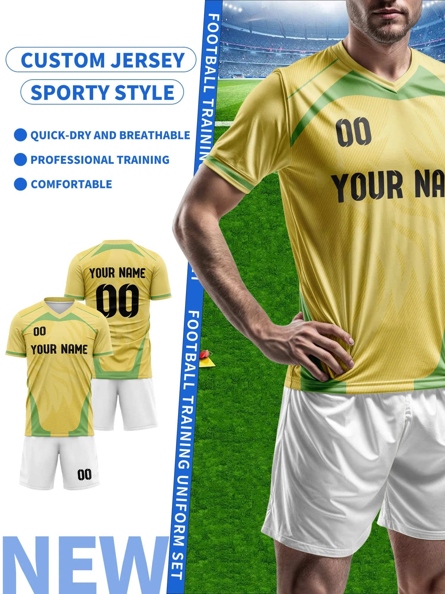 Custom football shirt, custom football shirt with name and number, uniform football gift for the team, odor resistant football shirt