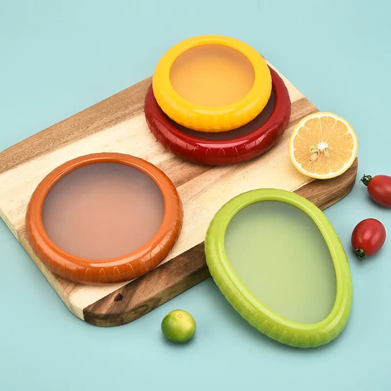 4Pc/1pc Conservazione Fresca Frutta Verdura Avocado Pomodoro Limone Cipolla Riutilizzabile Scatola di Immagazzinaggio Da Cucina per la Conservazione degli Alimenti
