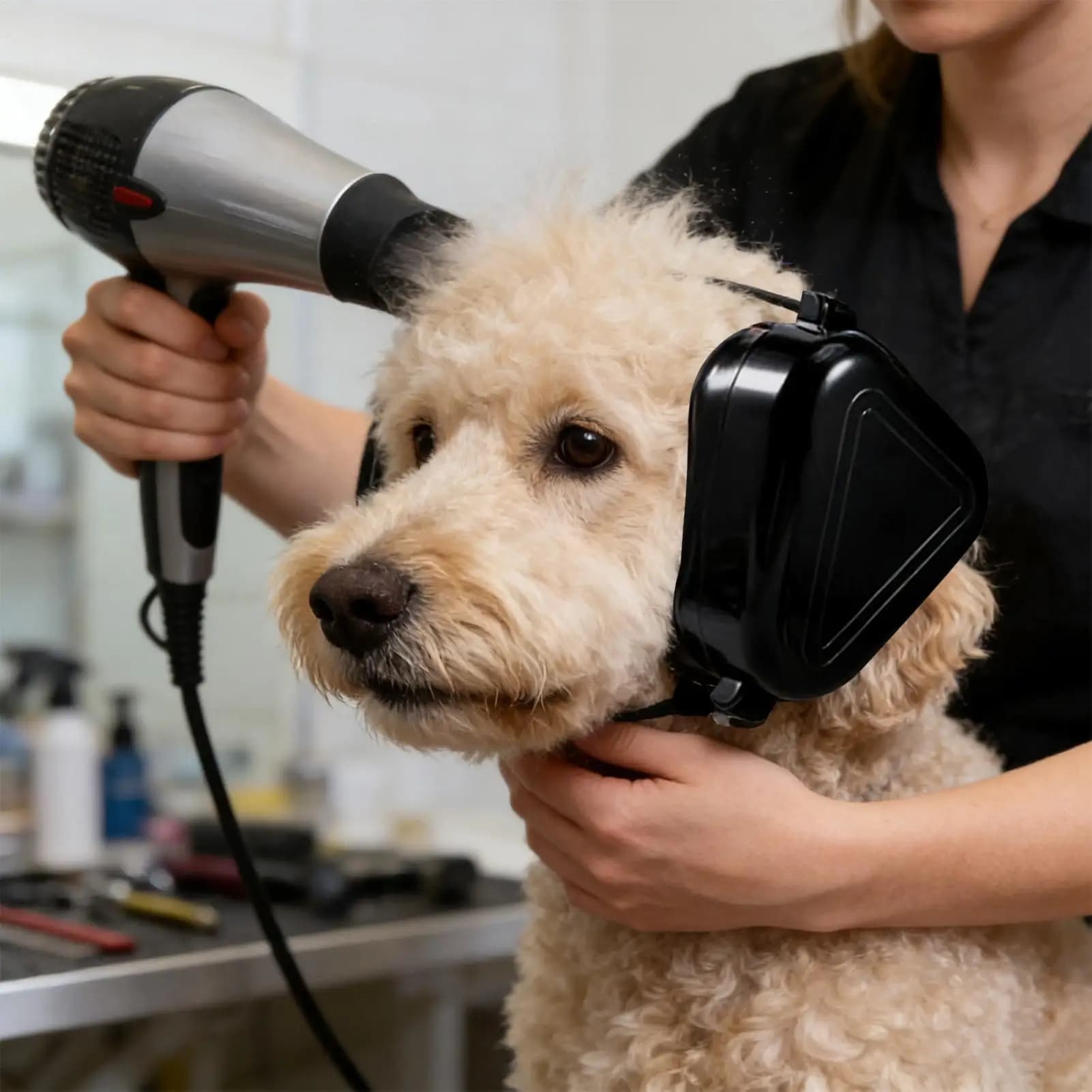 Cuffie antirumore per cani con cancellazione del rumore Protezione acustica comoda e regolabile per asciugacapelli Ansia Viaggi Visite veterinarie Calmante