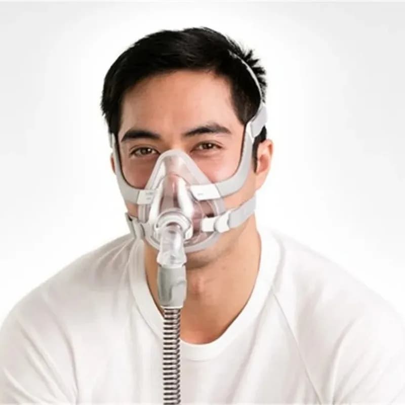CPAP mask light and comfortable integral with headgear for ResMed AirFit F20 for night apnea at home and snoring therapy