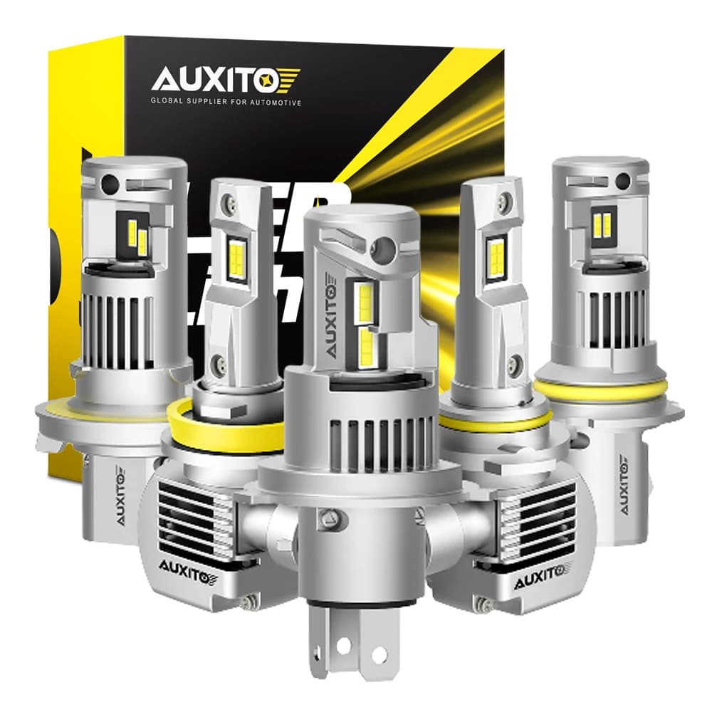 AUXITO 2x 9006 HB4 9005 HB3 LED Canbus Headlight Bulb 100W H7 H8 H11 9012 H4 9003 H13 9008 9007 LED No Error Car Head Light Lamp