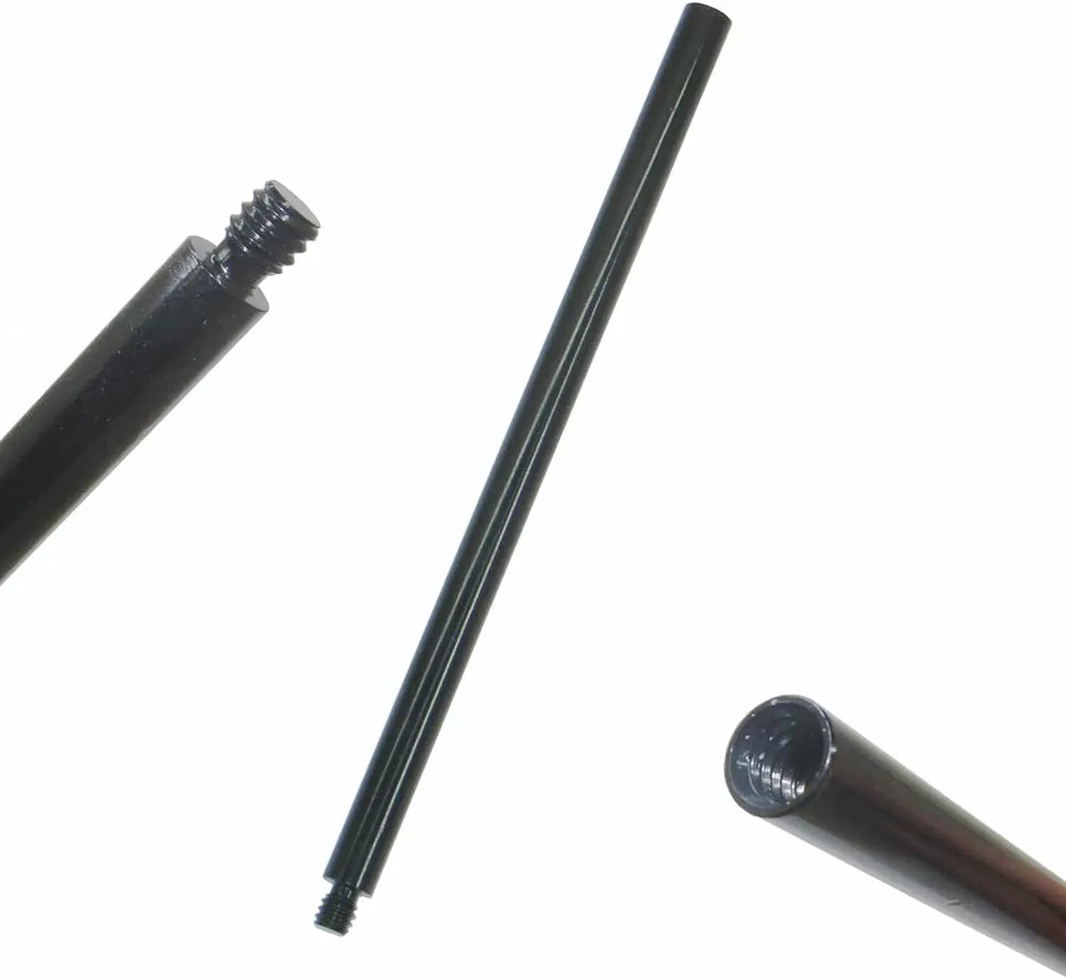 Metal Tripod Extender Tube Extension Rod/Tripod Pole - with 1/4inch-20 Female Threaded and 1/4inch-20 Male Threaded for Tripod