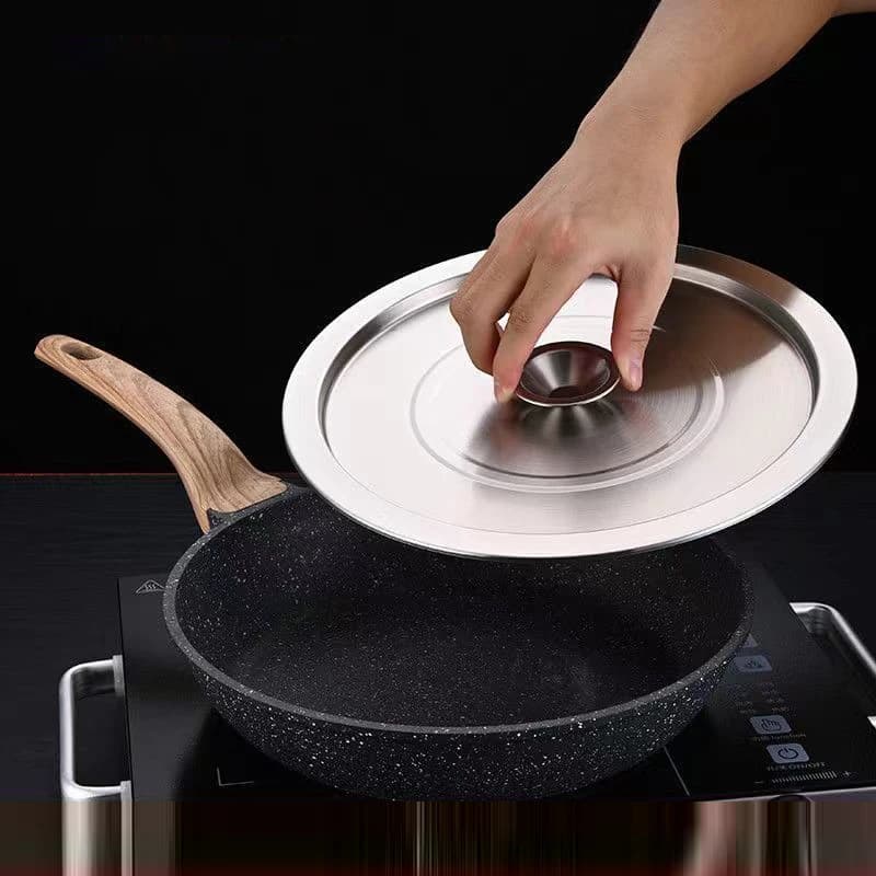 Copertura per pentola in acciaio inossidabile Copertura rotonda multiuso adattabile Utensili da cucina per la casa Padella Copertura speciale per pentola