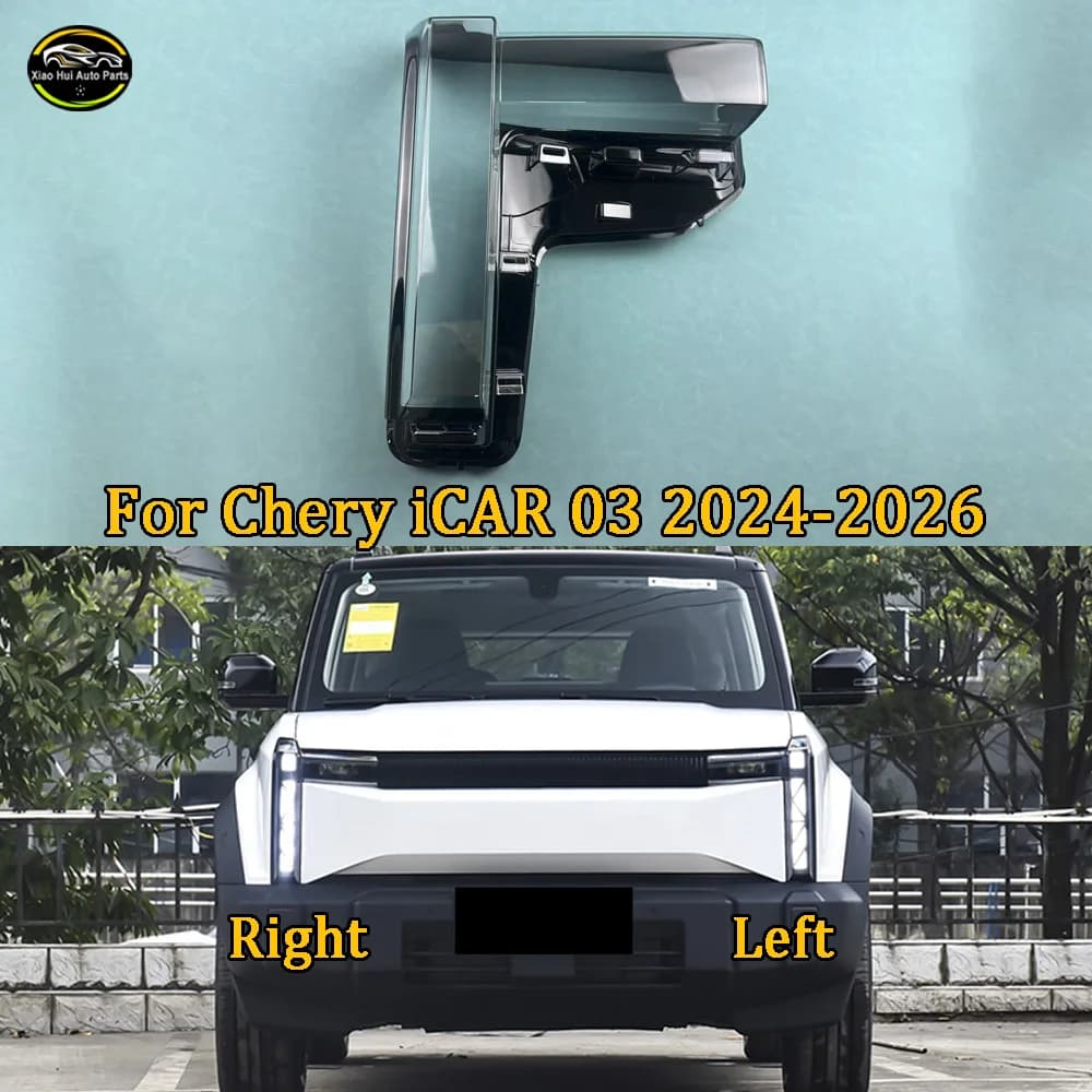 Per Chery iCAR 03 2024 2025 2026: Copertura Trasparente per Faro, Maschera Protettiva, Guscio Lente Faro, Sostituzione del Paralume Originale
