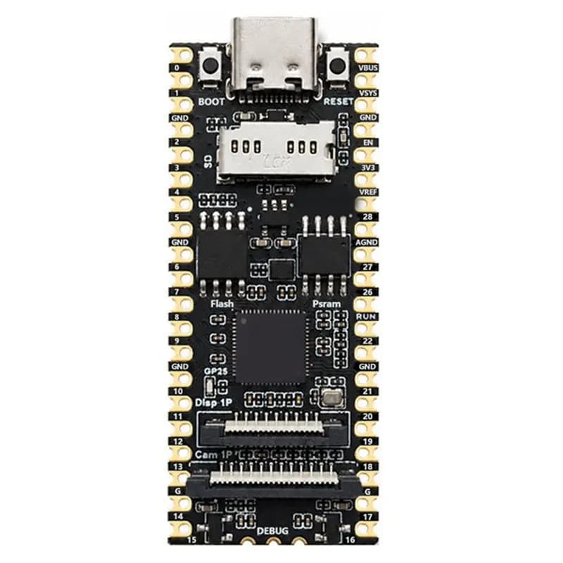 【STABLE QUALITY】RP2350A For Raspberry Pi Pico 2 Linux Pro Board 16MB Flash 8MB PSRAM SD Card Slot Camera Display Port MCU