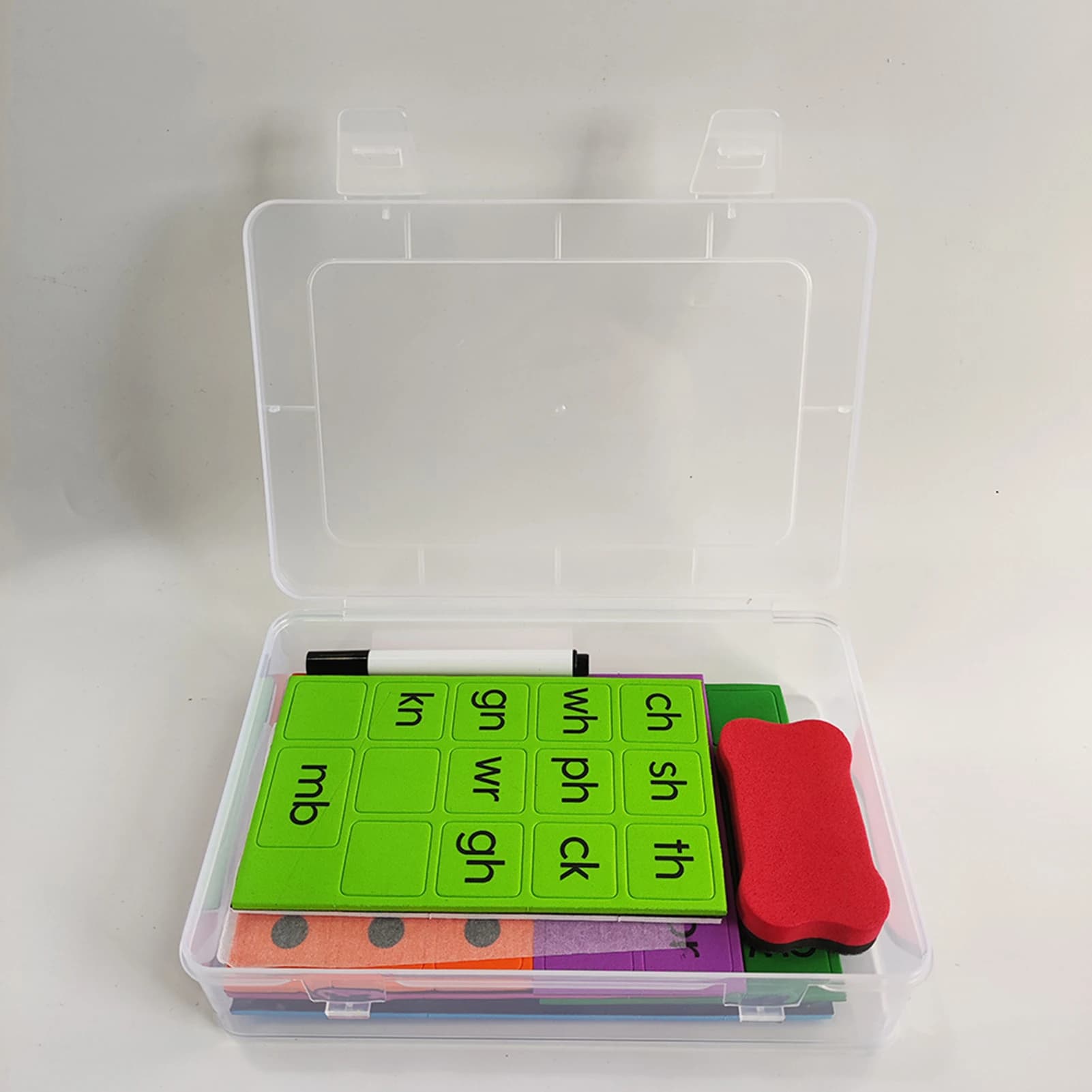 Lettere magnetiche Giochi di fonetica Piastrelle per lettere Scienza della lettura Materiali per l'aula per la scuola domestica di 1a 2a 3a 3a elementare Età 3-8 anni