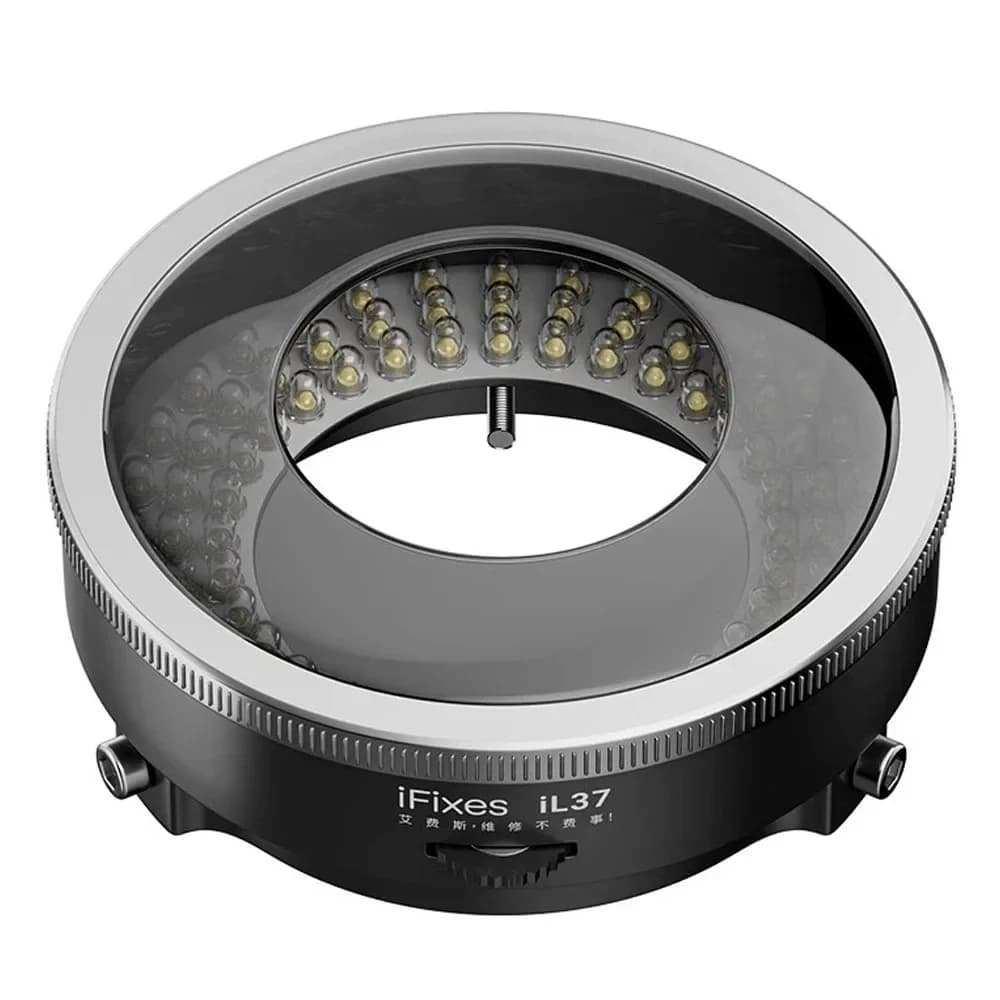 iFixes iL37 Microscopio Polarizzato 96-LED Anello di Luce Antiriflesso Microscopio Lampada Illuminatore Per Saldatura Riparazione Macchina Fotografica Industriale