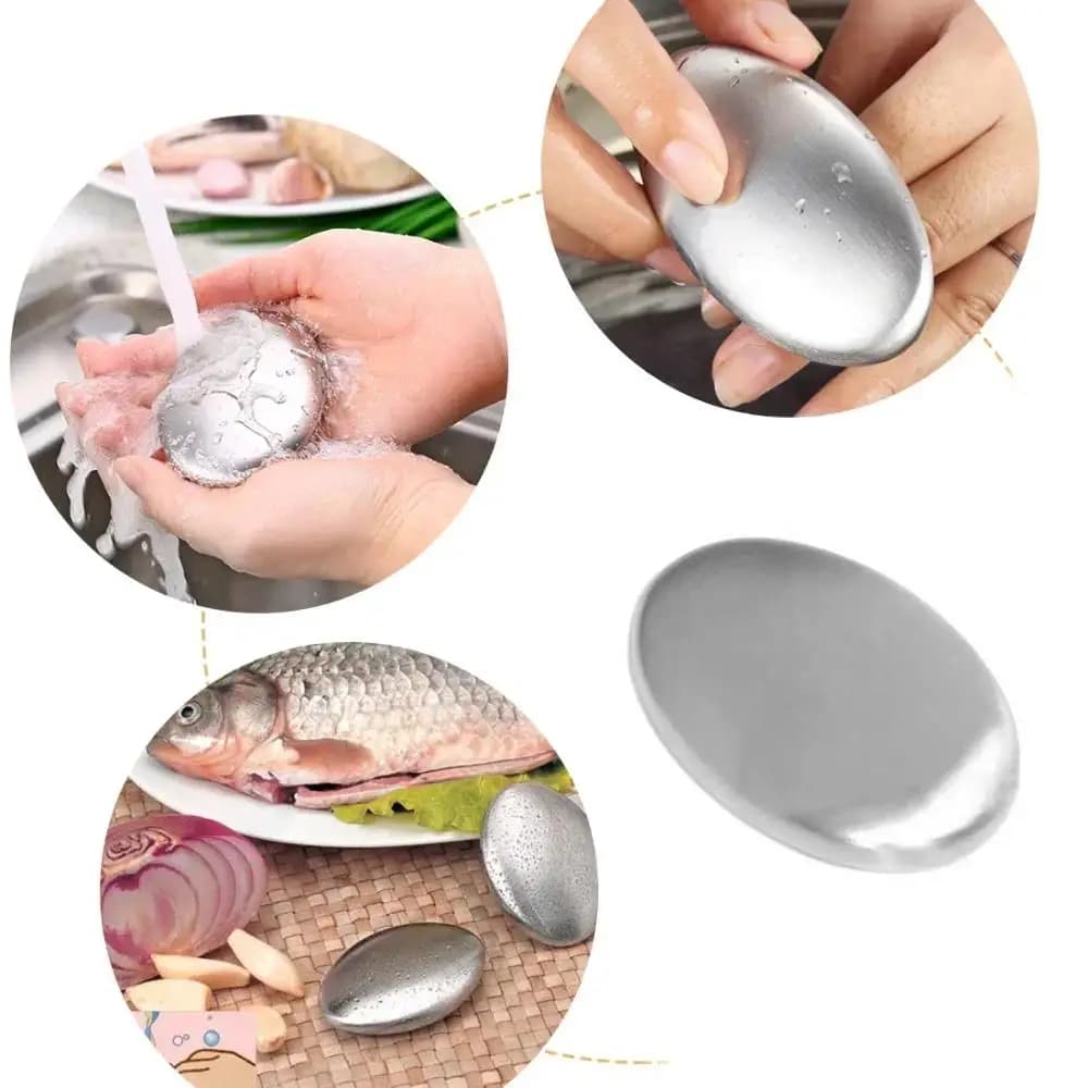 1/2/3 pieces stainless steel soap kitchen bar smell cleaner for body in stone for bathroom and shower