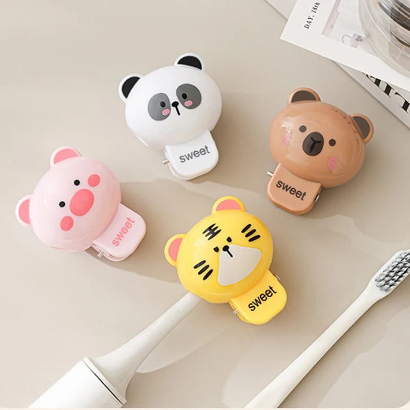 1/2 pieces animal toothbrush headdress head clip headdress home travel electric toothbrush anti-dust head protection cap