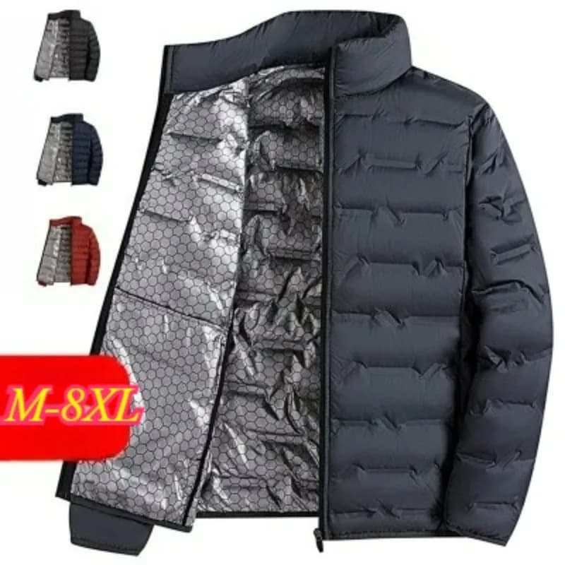 Luxury Men's Down Jacket Outdoor Comfort Hot Padded Jacket Waterproof Collection loose Winter coat in grey duck feather