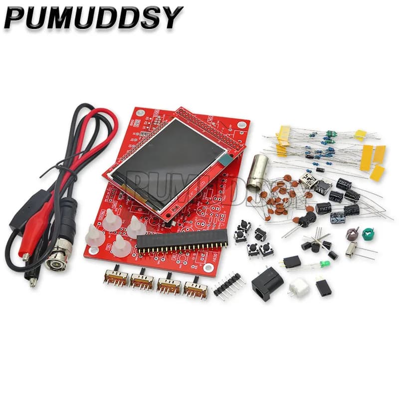 Oscilloscopio digitale con schermo TFT DSO138 2.4 "Kit fai da te Display forma d'onda Preciseness DSO138 Custodia in acrilico per Arduino