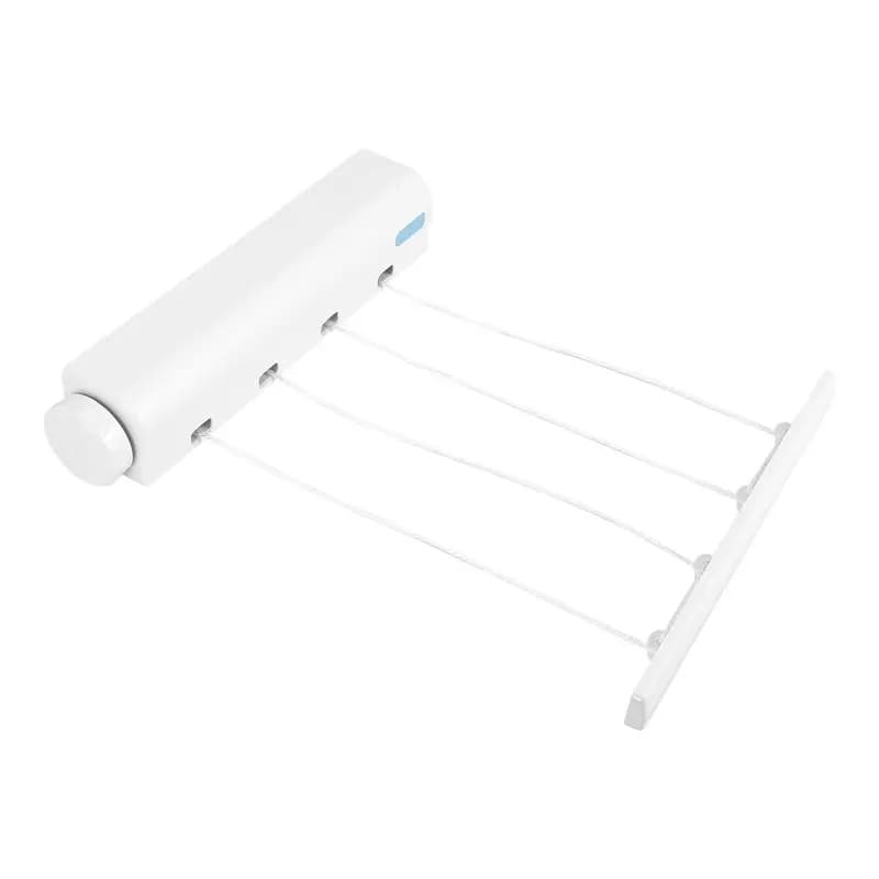 AT21-Retractable Clothesline Telescopic Indoor Outdoor Wall Mounted Clothes Dryer Line Drying Rope Hanger