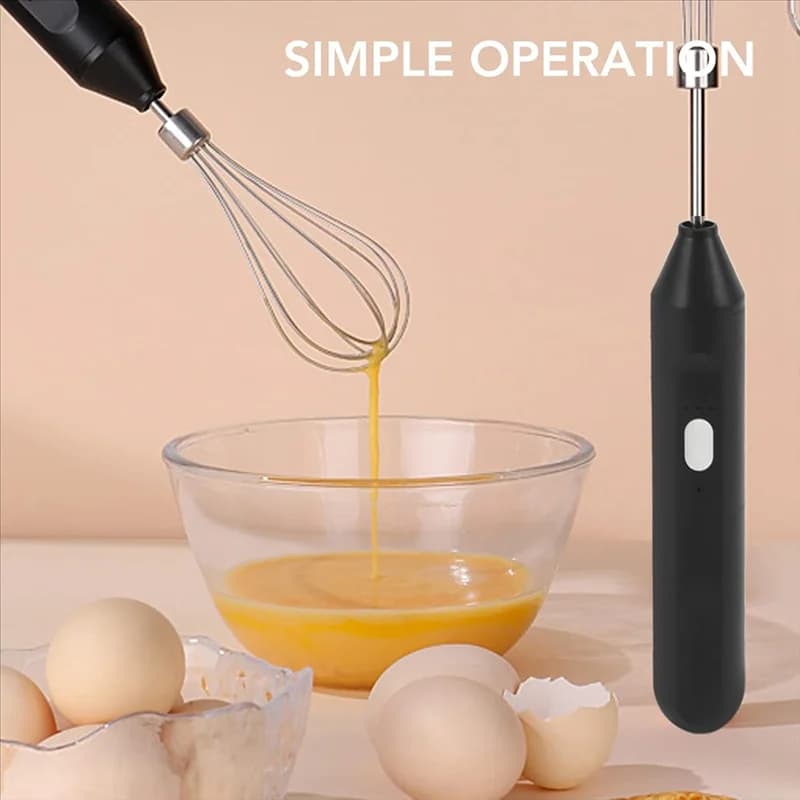 Frullatore manuale ABBP ad alta potenza Frullino per le uova portatile wireless ad alta potenza per la miscelazione delle uova